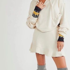 Free people beach skirt and sweatshirt set